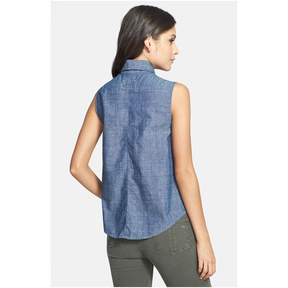 Rag & Bone Chambray Top Size Small - image 6